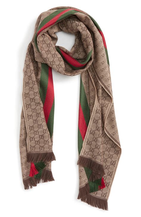 gucci verbier wool & silk scarf|Gucci Verbier Wool Scarf .